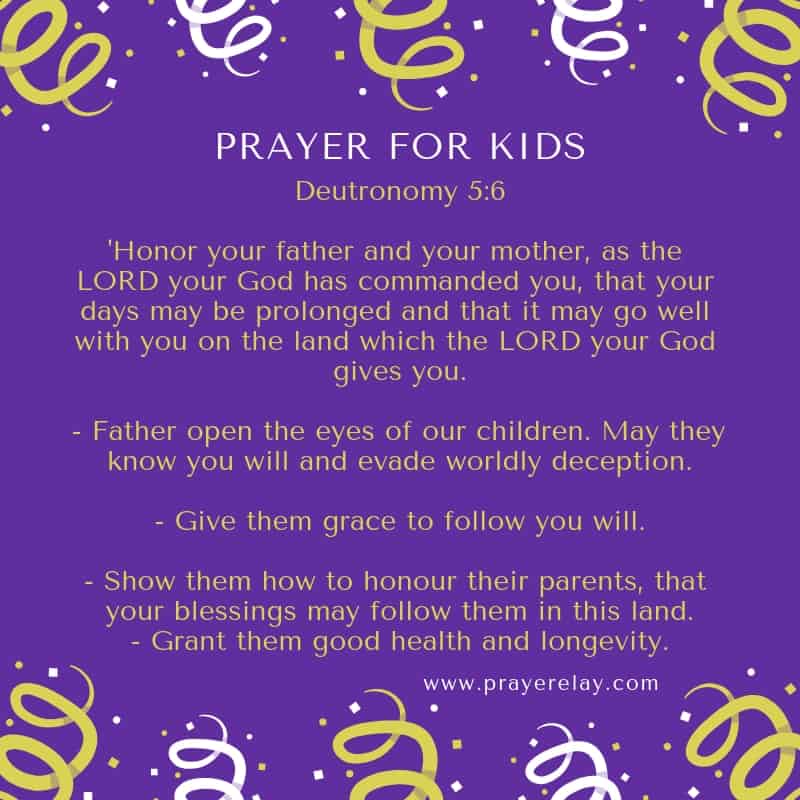 Opening Prayer For Children
